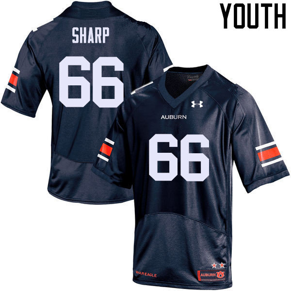 Youth Auburn Tigers #66 Bailey Sharp College Football Jerseys Sale-Navy - Click Image to Close